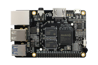 A Libre Computer ROC-RK3328-CC.